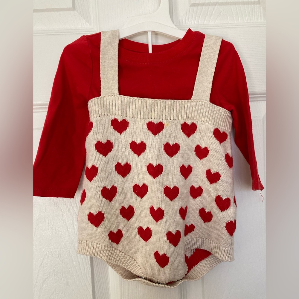 Adorable 6-9 Month Valentine Outfit